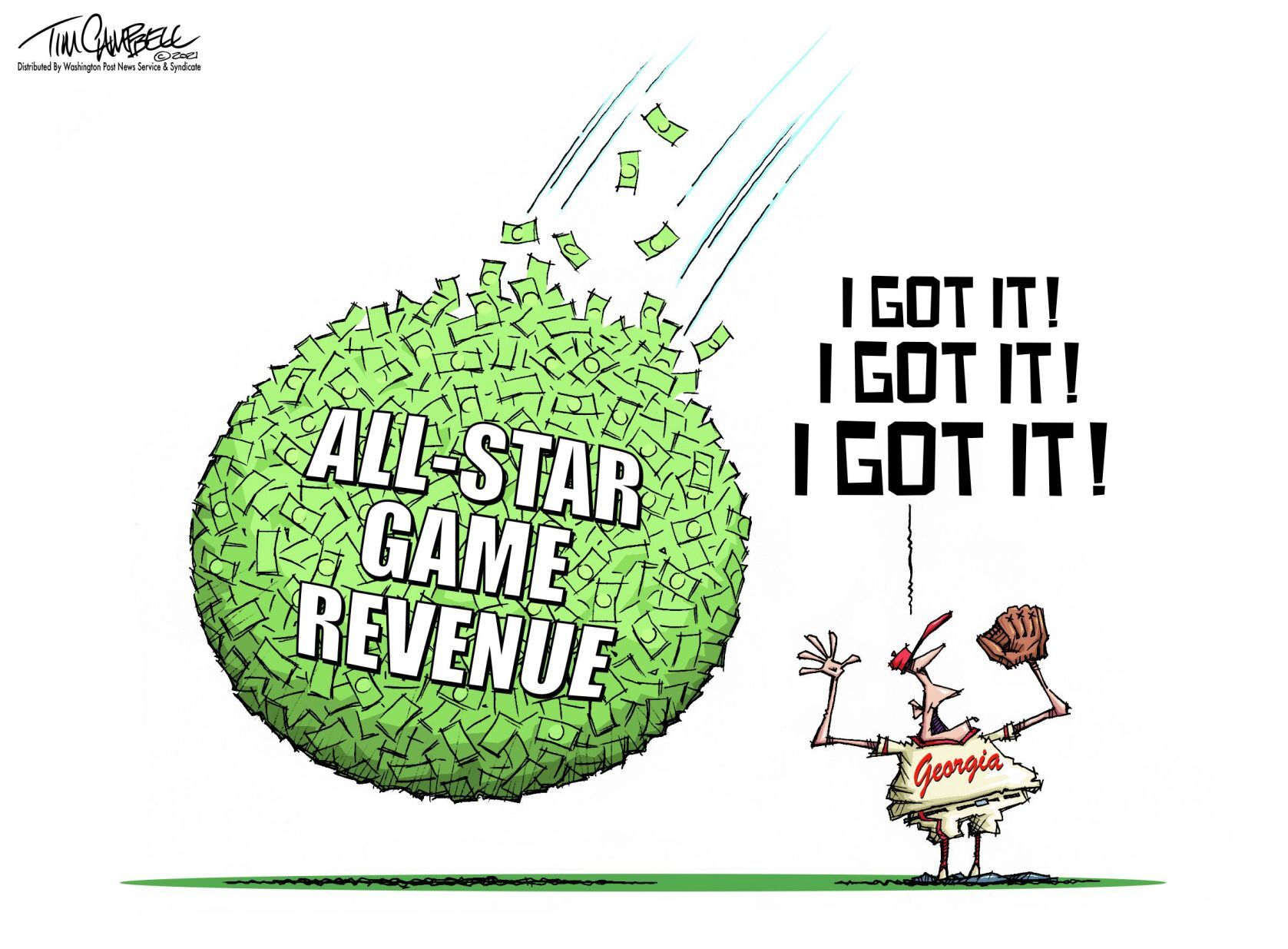 Tim Campbell cartoon
